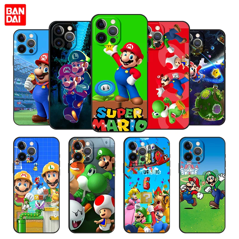 

Cover Case for iPhone 11 12 13 Pro Max SE 2020 11pro 12pro 13pro Mini Shell Bag SoftSuper Mario Game Cute