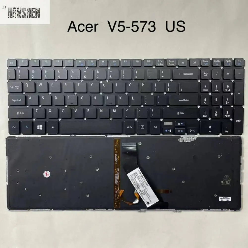 

Клавиатура для US UI PO Acer Aspire ES1-532 E5-573 E5-573T E5-573TG E5-573G E15 E5-722 507H 56AV 507H 54G6 E5-582P