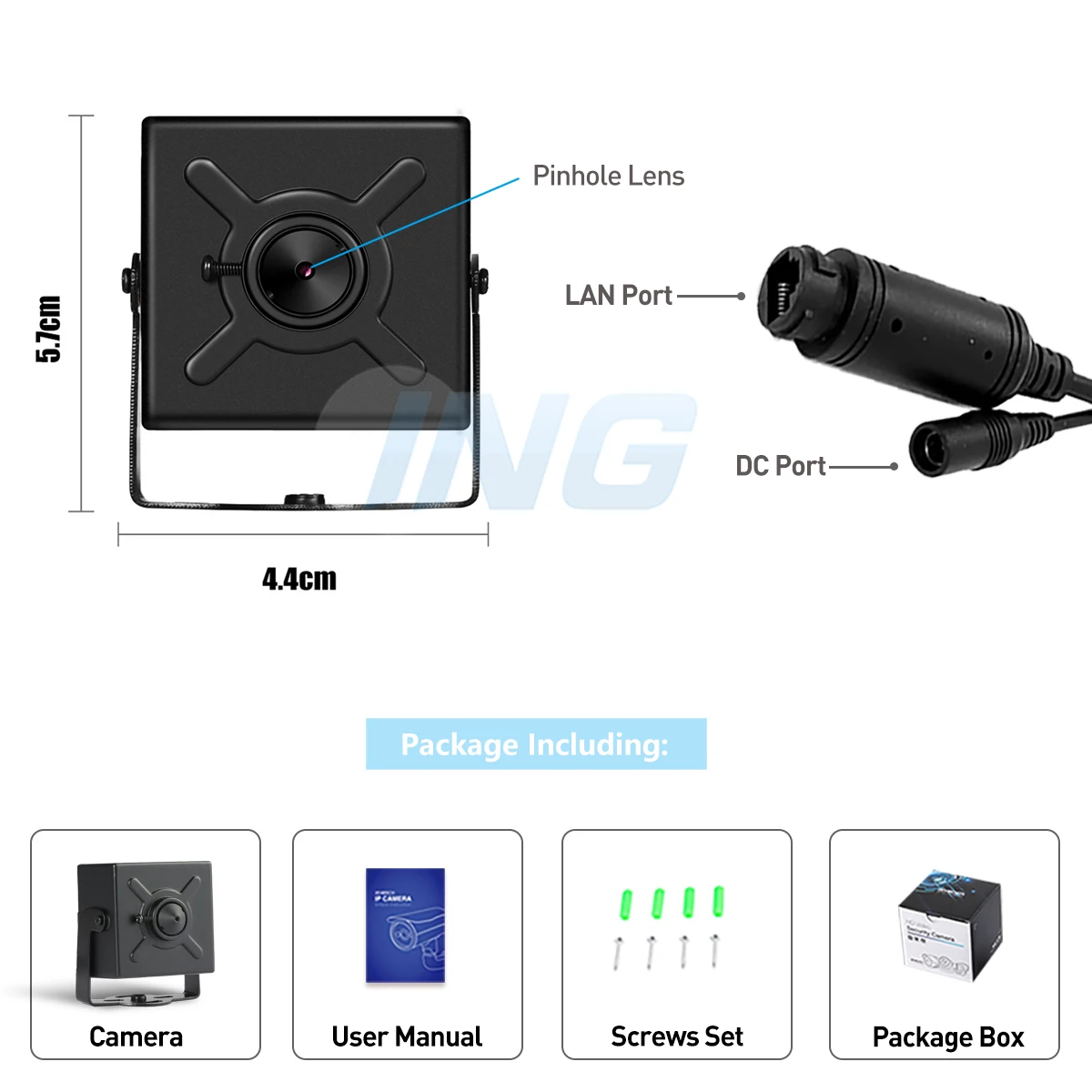 РЕВОТЕХ ПОЕ Мини IP-камера 3,7 мм объектив HD 3 МП H.265 1296P / 1080P Внутреннее металлическое видеонаблюдение системы ONVIF CCTV.