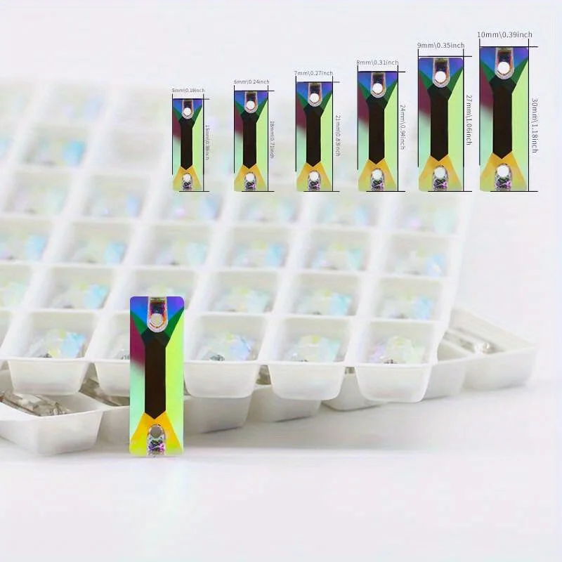 Высококачественные прямоугольные Кристаллы K9 украшения для рукоделия