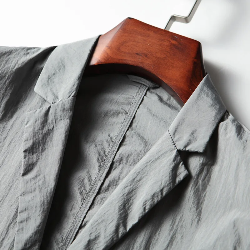 

K-мужской Костюмный пиджак, Весенняя женская деловая Повседневная официальная серая куртка для мужчин