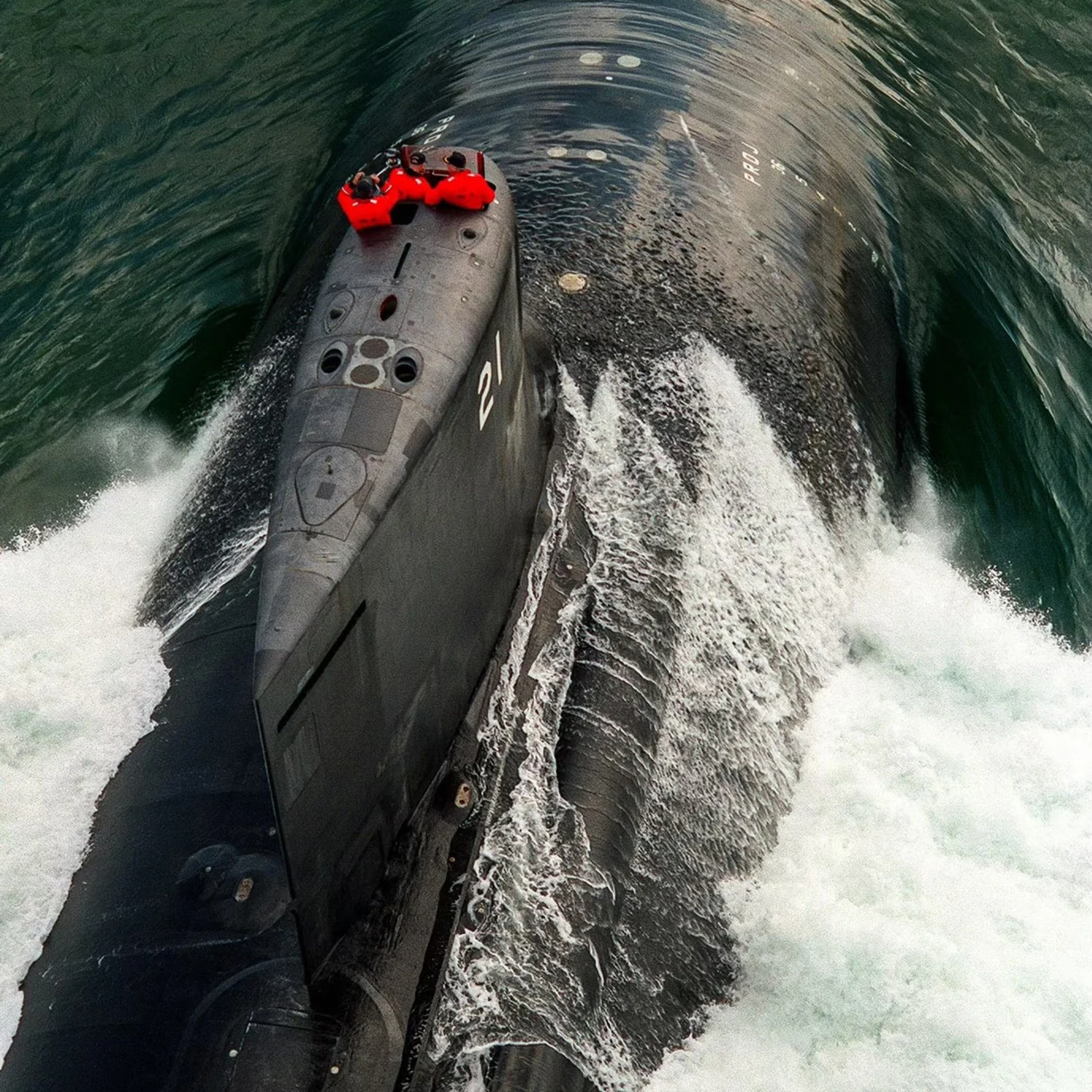 Фото Радиоуправляемая модель подводной лодки Seawolf-class 1/144, 70 см, с функцией запуска, готовая к запуску (RTR), игрушечный военный корабль №5