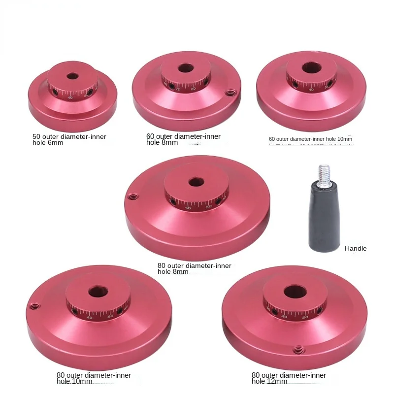 Ручное колесо из алюминиевого сплава машинный инструмент клей маленькая ручка DIY