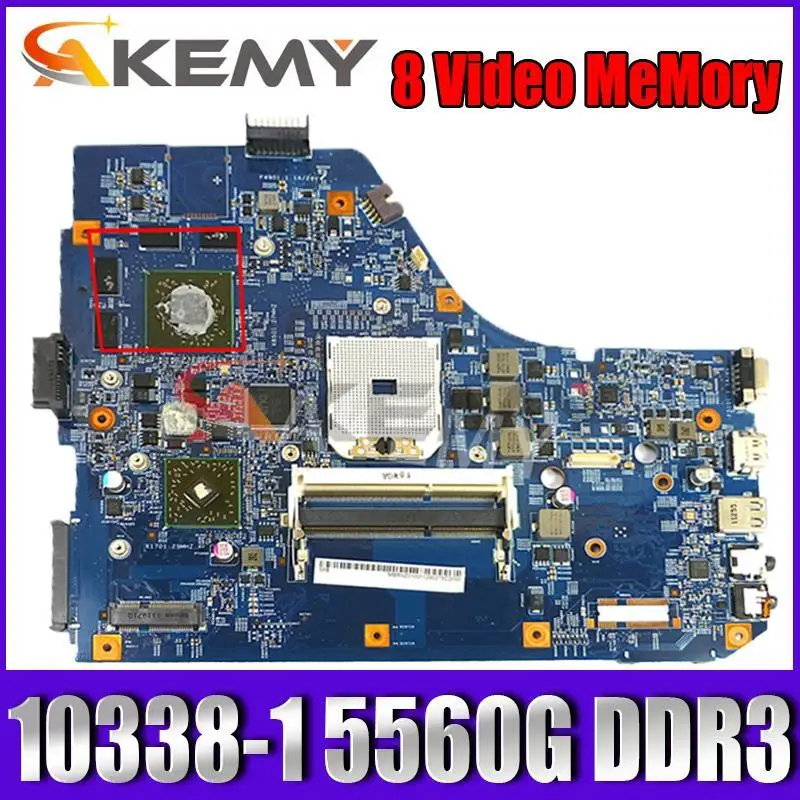 

Материнская плата для ноутбука Acer Aspire 5560 5560G 10338-1, материнская плата 5560G 10338-1 с ГПУ DDR3