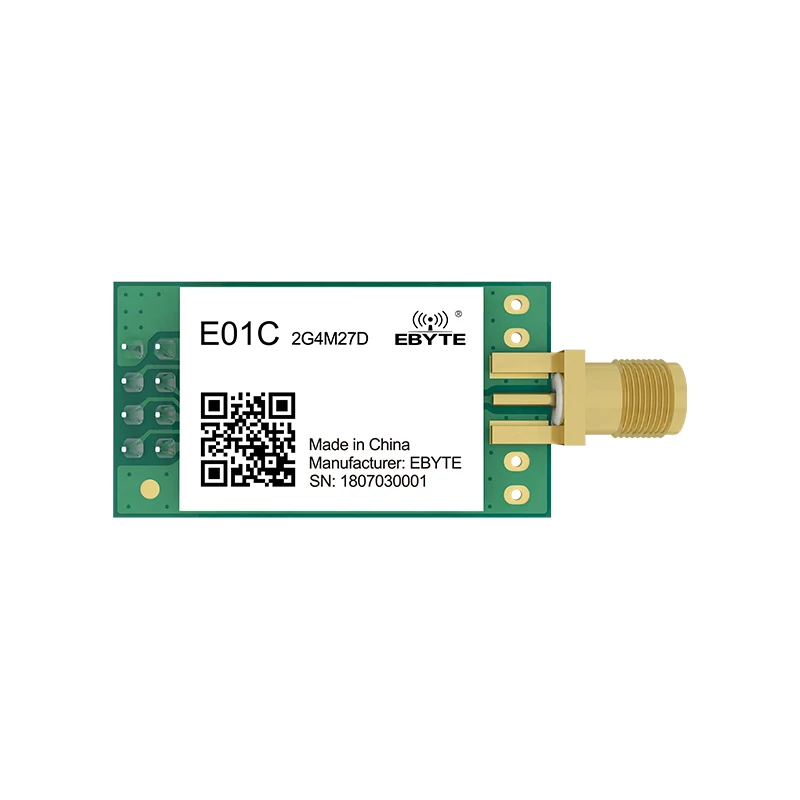

Si24R1 2.4G RF Wireless Module E01C-2G4M27D 27dBm 4Km Antenna SMA-K DIP PA LNA Pin to Pin nRF24L01+ SPI Module