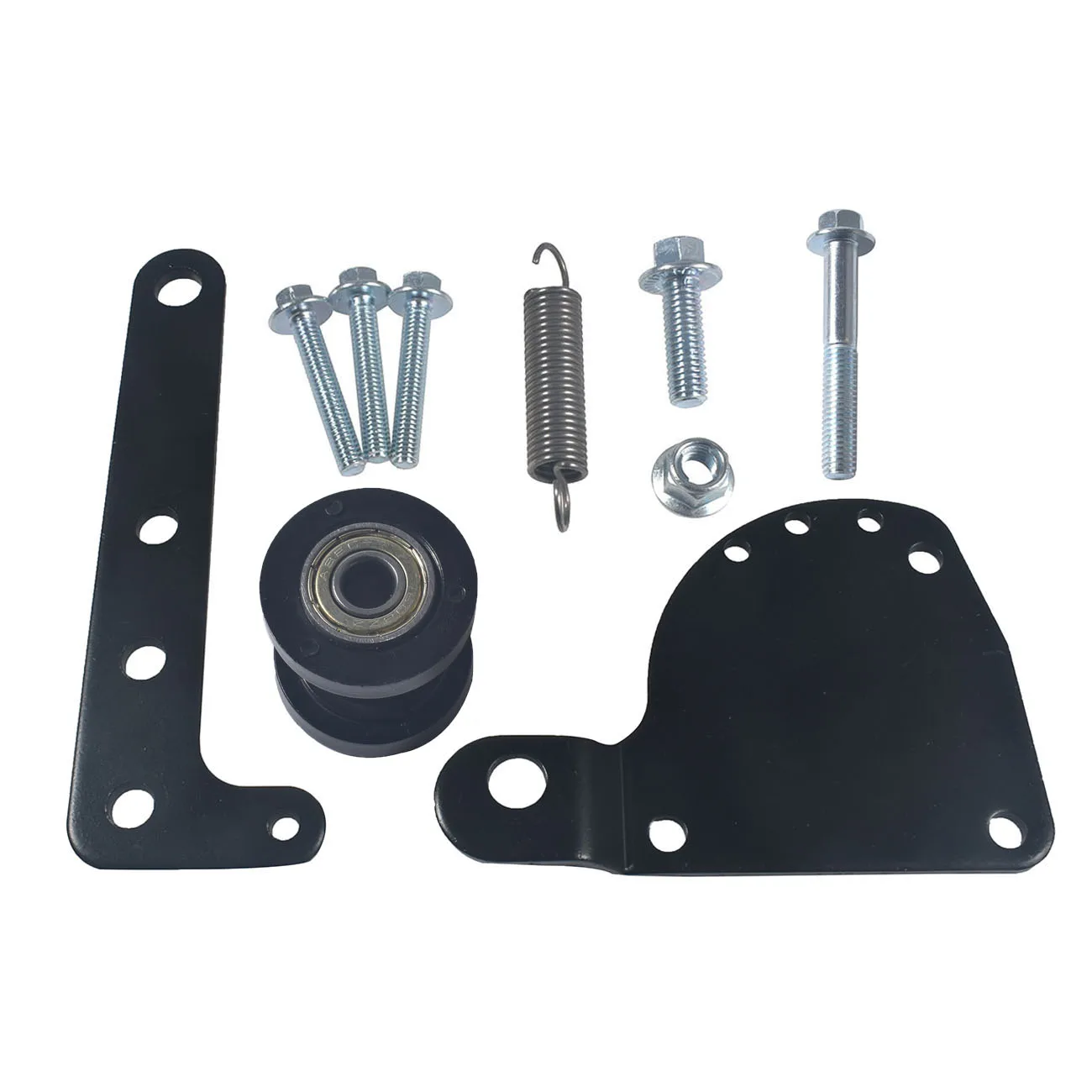 Черный подпружиненный натяжитель цепи подходит для двигателя 49cc 66cc 80cc