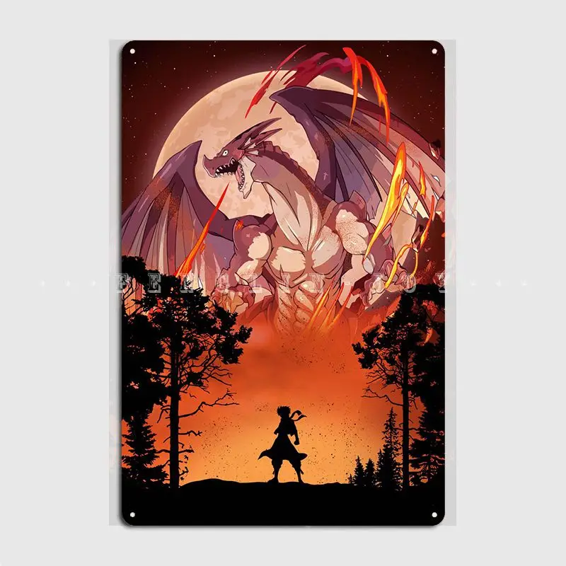 Natsu Сказочный хвост металлический знак настенная пещера вечерние ческое