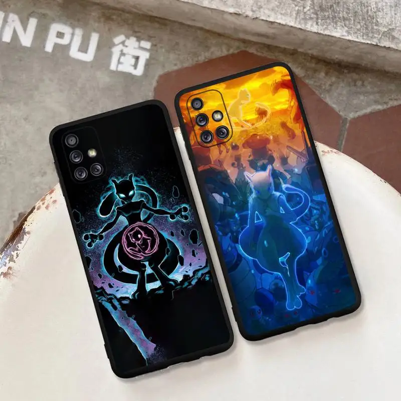 Купи Cartoon Pokemon Mewtwo Phone Case For Samsung Galaxy Note 20 Ultra 7 8 9 10 Plus lite M31S M30S M51 M21 Soft Cover за 120 рублей в магазине AliExpress