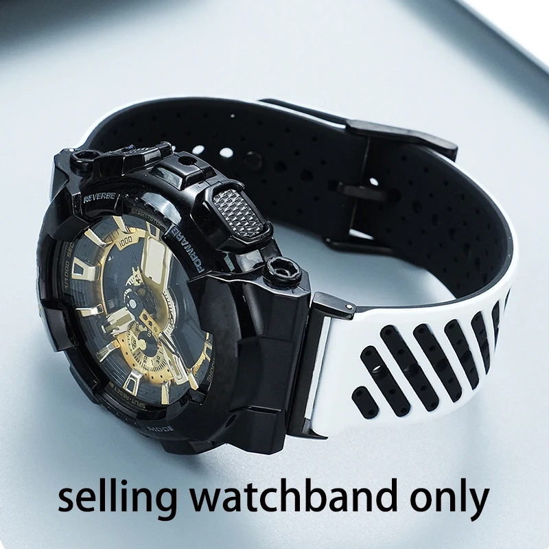 Фото Силиконовый ремешок для часов Casio GA110 Black Knight GM110 G GA700 GA150 GA100 GD120 для активного отдыха, альпинизма и велоспорта №1