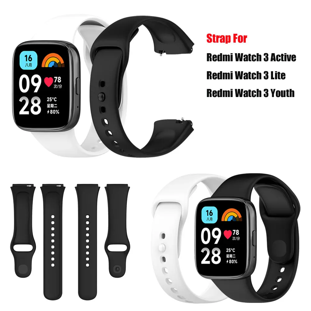 Силиконовый ремешок для смарт-часов Redmi watch 3 active lite