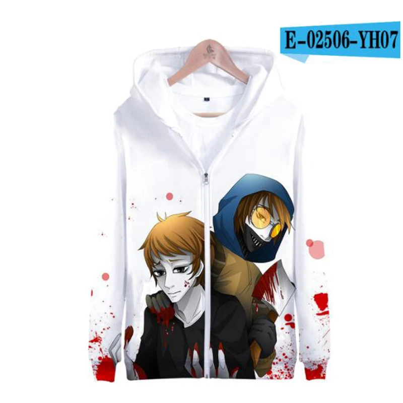 Толстовка с капюшоном для мужчин и женщин свитшот 3D принтом на молнии уличная