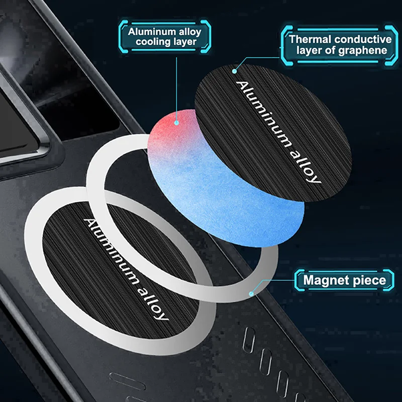 Фото Чехол для ASUS ROG Phone 6, чехол для ROG 6 Pro 5G, корпус из алюминиевого сплава для теплоотвода, графинового охлаждения + беспроводной магнитный радиатор №5