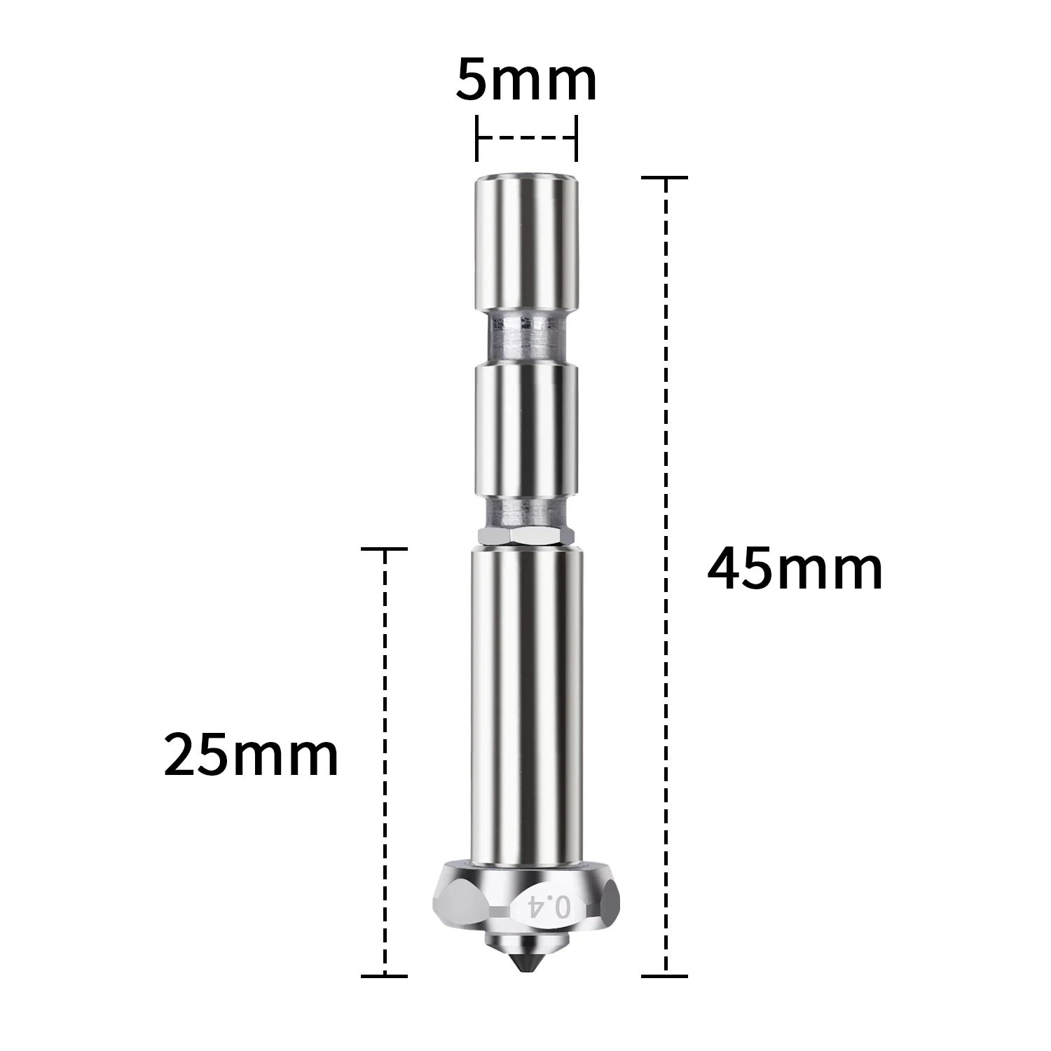 Фото Для Anycubic Kobra 3 Max Hotend 0,4 0,6 0,8 мм hotend для Kobra 3 Max Combo Быстросменная встроенная насадка из закаленной стали №4