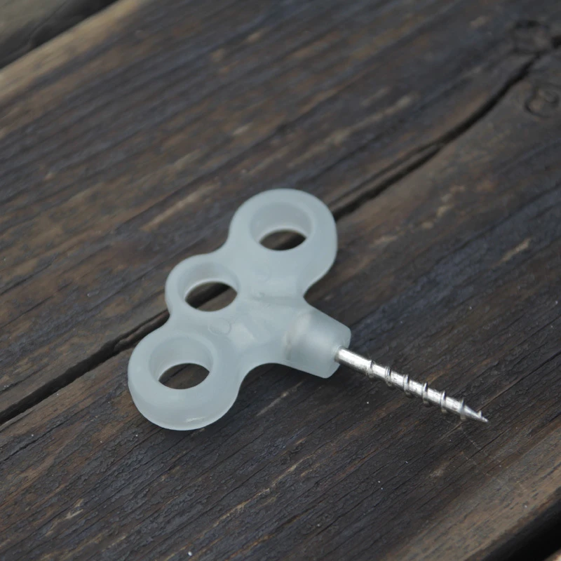 

5pcs Screw Spike Hook Rope Buckle Hiking Camping Ground Pin Tent Nail Luminous Pegs Travel Outdoor Equipment Accessories