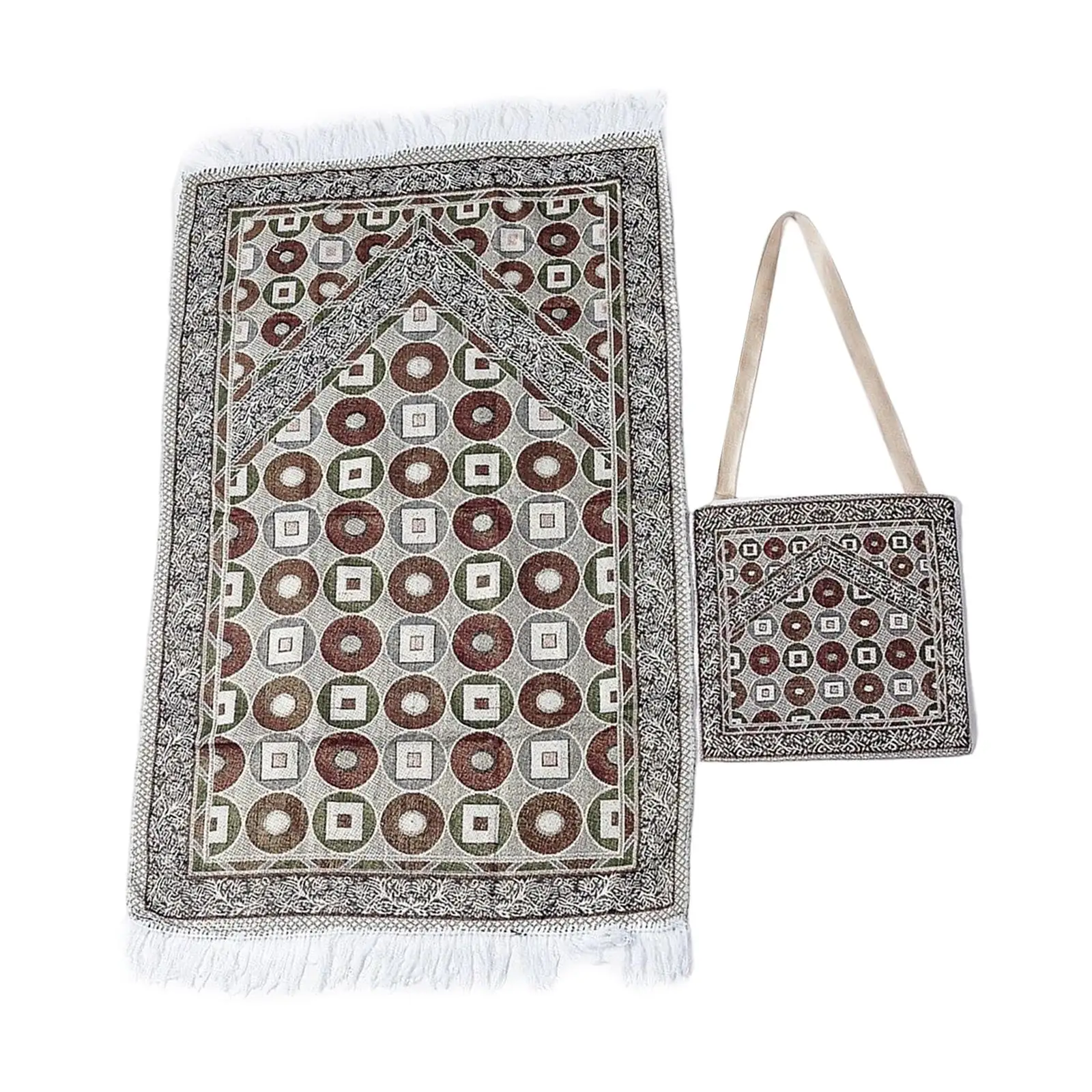 

Muslim Prayer Mat Elegant Traditional Rectangle for Indoor Outdoor