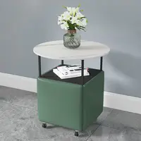 Nordic multi-functional Rubik's cube storage movable side corner table coffee table rock board table top small table side table