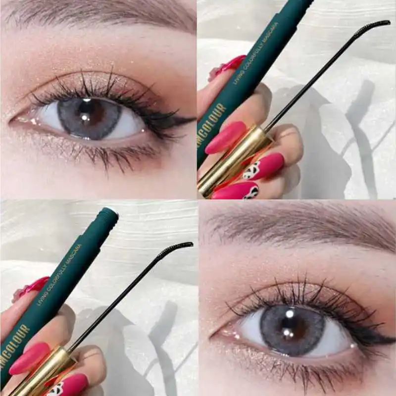 

New Magic 4 Colors Skinny Mascara Magic Color Waterproof Mascara Silk Fiber Eyelash Mascara Stay Long Slender Dropshippng