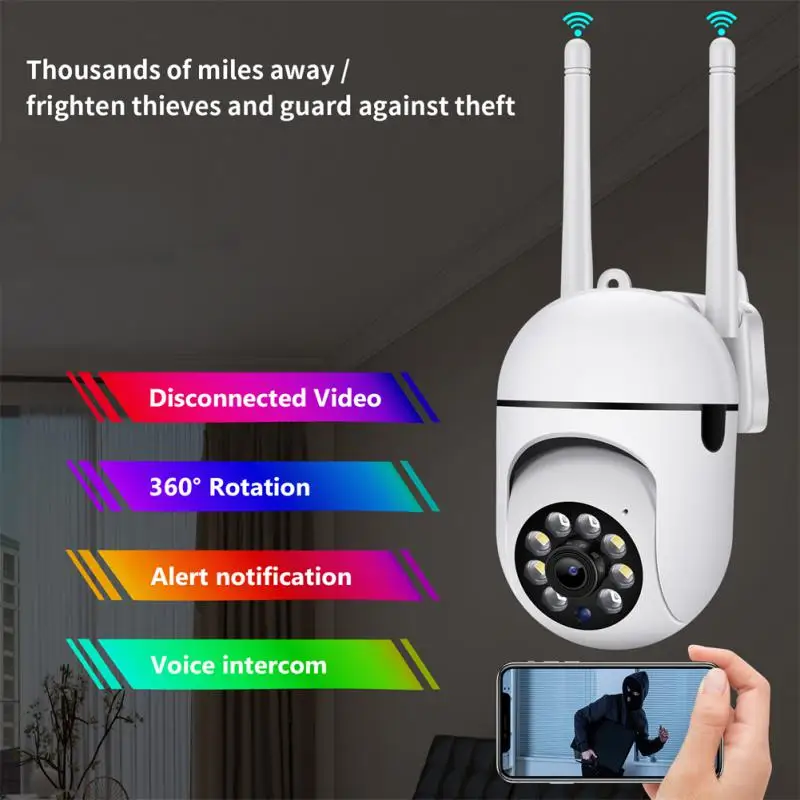 

IP-камера наружная беспроводная, 1080P, PTZ, Wi-Fi, 4-кратный зум