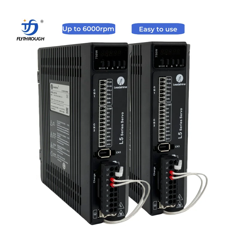 Фото Горячая распродажа: сервопривод Leadshine 750W CNC 17-бит L5P-750 с серводвигателями переменного тока для различных применений №3