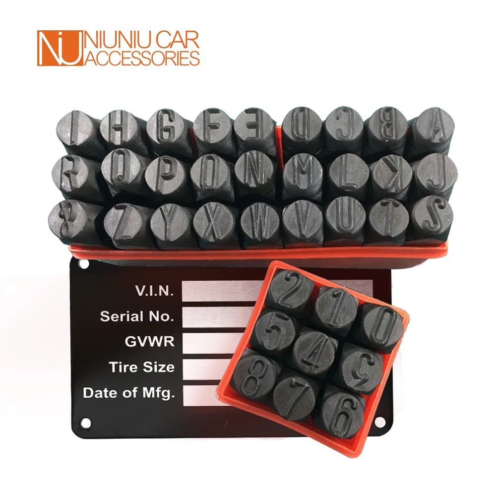 4 мм стальной штамповочный металлический набор Пробойник с биркой для прицепа