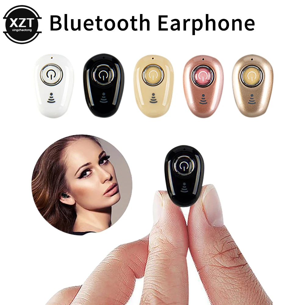 Купи Mini Invisible Ture Wireless Earphone Bluetooth Headphone Handsfree Hifi Stereo HD Call Headset TWS Earbud With Microphone за 96 рублей в магазине AliExpress