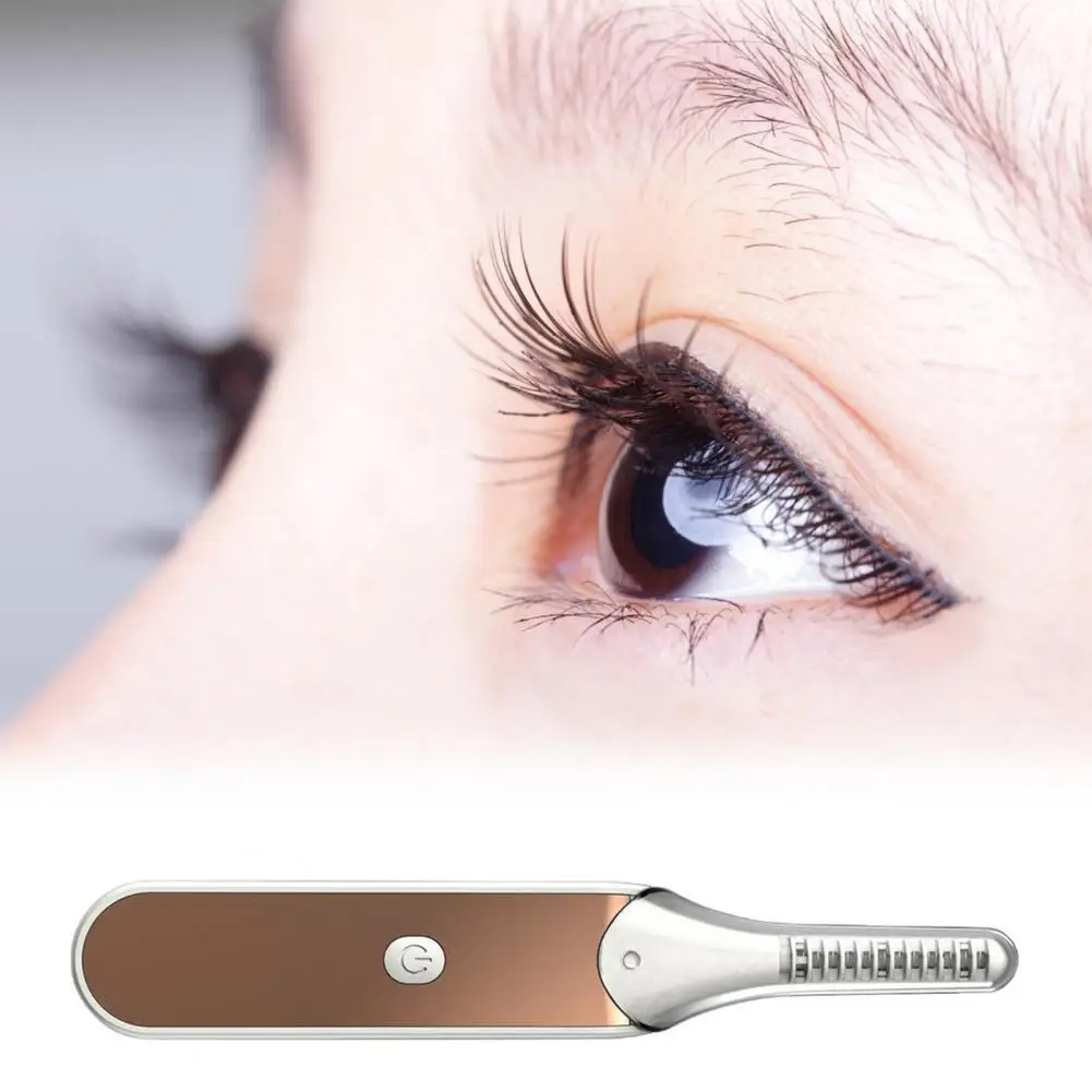 

Quick Electric Eyelash Curler Heating Long Battery Life ABS Valentine Gifts Heated Eyelash Curler Comb Makeup Tool