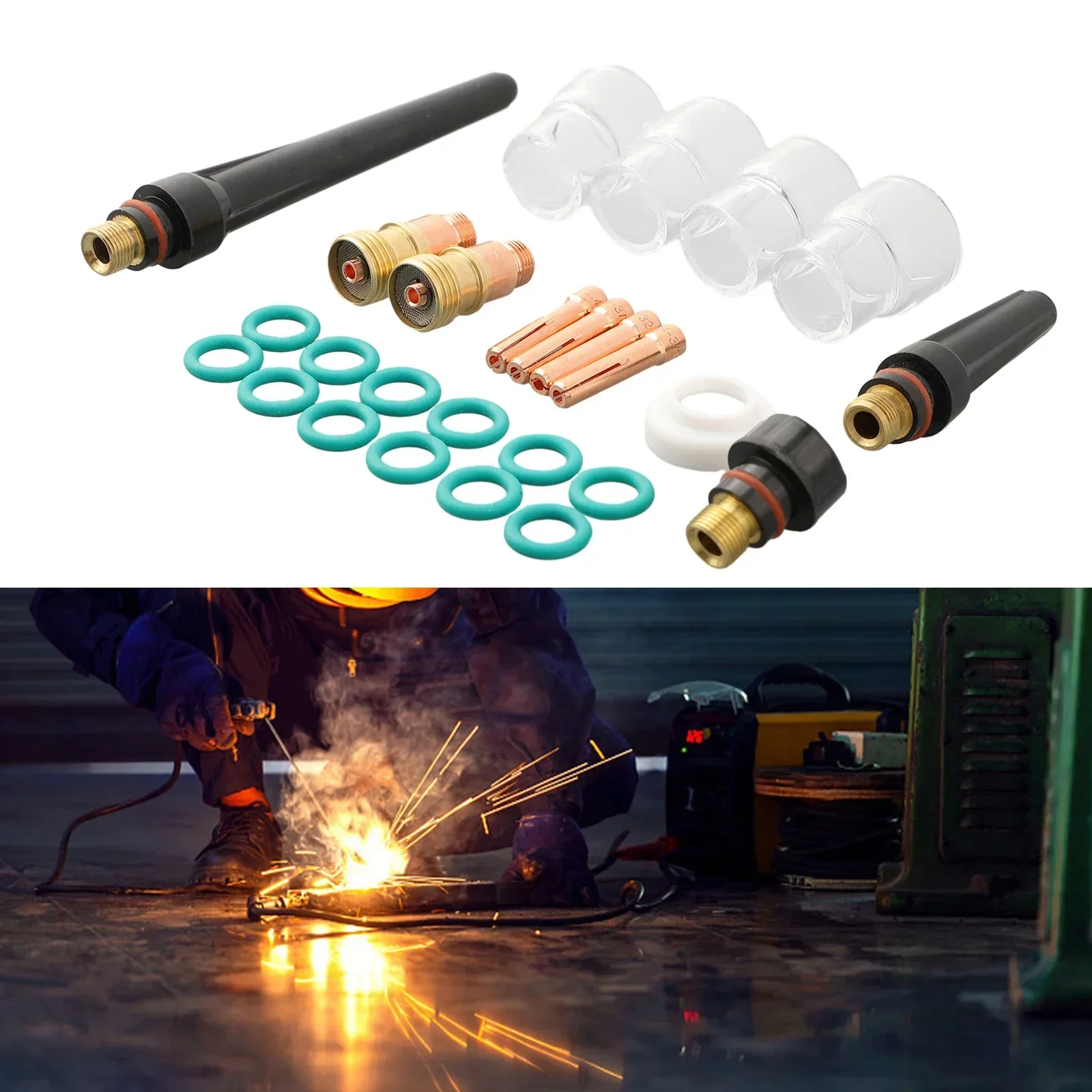 DB SR WP Сварочная горелка TIG Высококачественные материалы Чашка 12 Weldcraft WP-17 Очки
