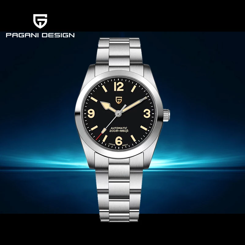 

2022 New 36MM PAGANI DESIGN Men Mechanical Luxury Explorer Sports Watches NH35 Sapphire AR Coating 20Bar Dive Relogio Masculino