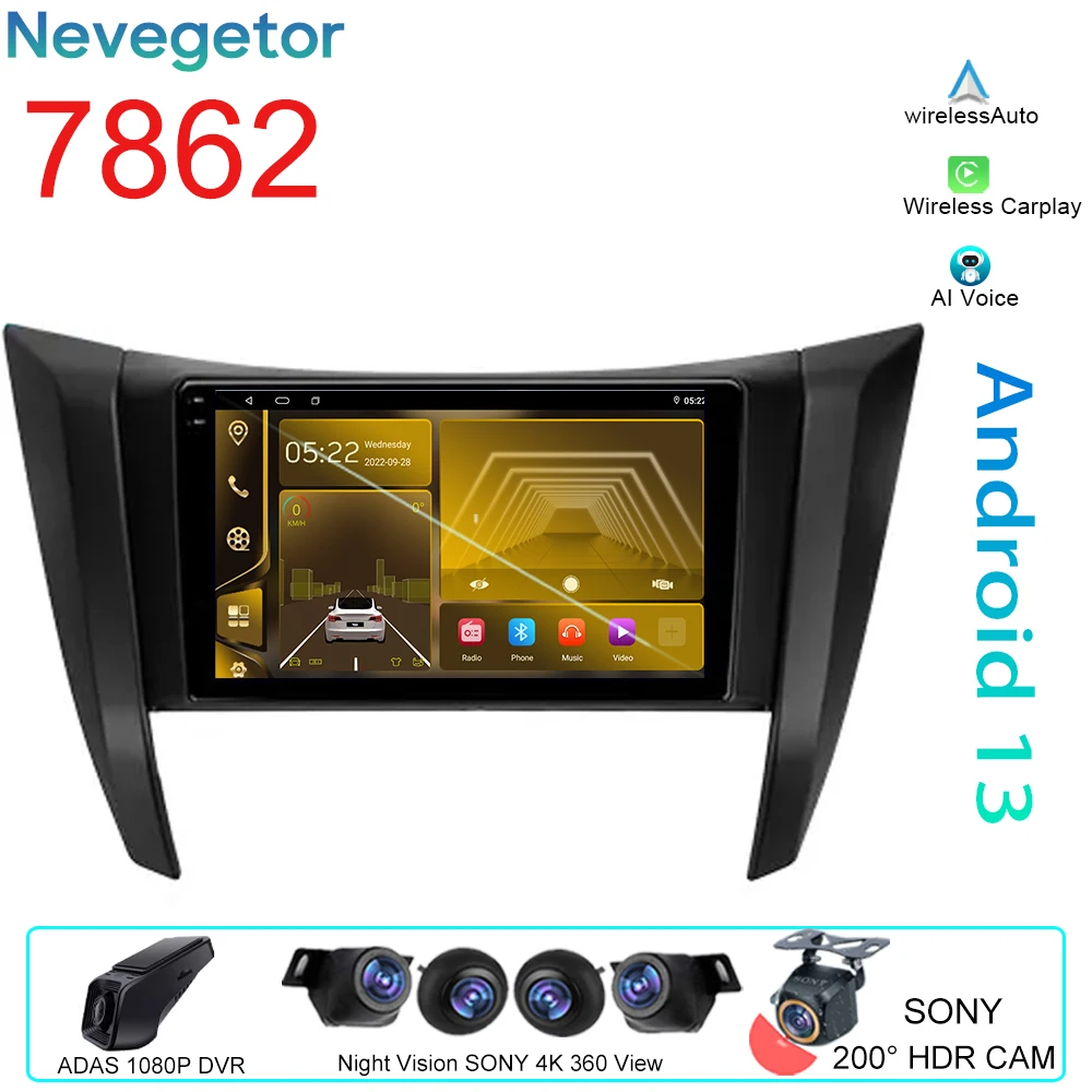 

Автомобильный DVD-плеер для Nissan Navara D23 IV 4 2014 - 2021 Android радио GPS-навигация мультимедийный видеоплеер WIFI Carplay 4G No 2din