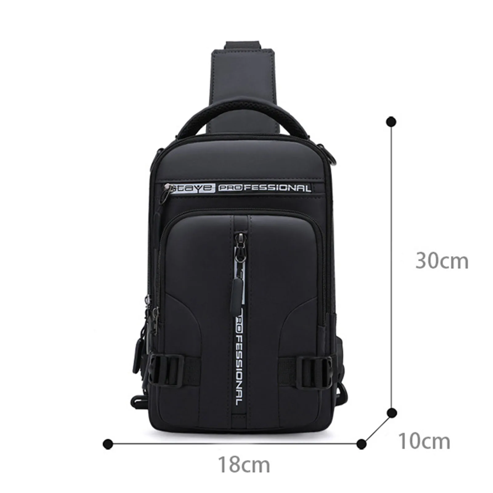 Anti Theft Shoulder Bag With USB Charging Waterproof Crossover Bag For School Business