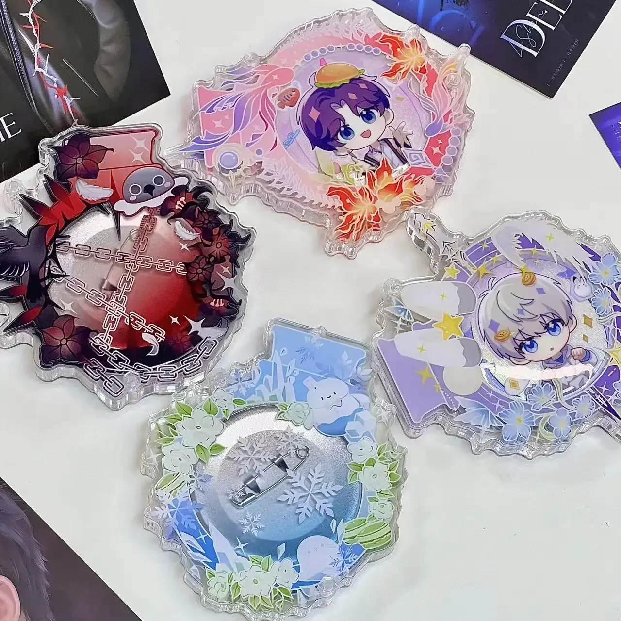 Аниме Love and Deepspace сильус рафайель Ксавье зайне Косплей мультяшный значок Защитная