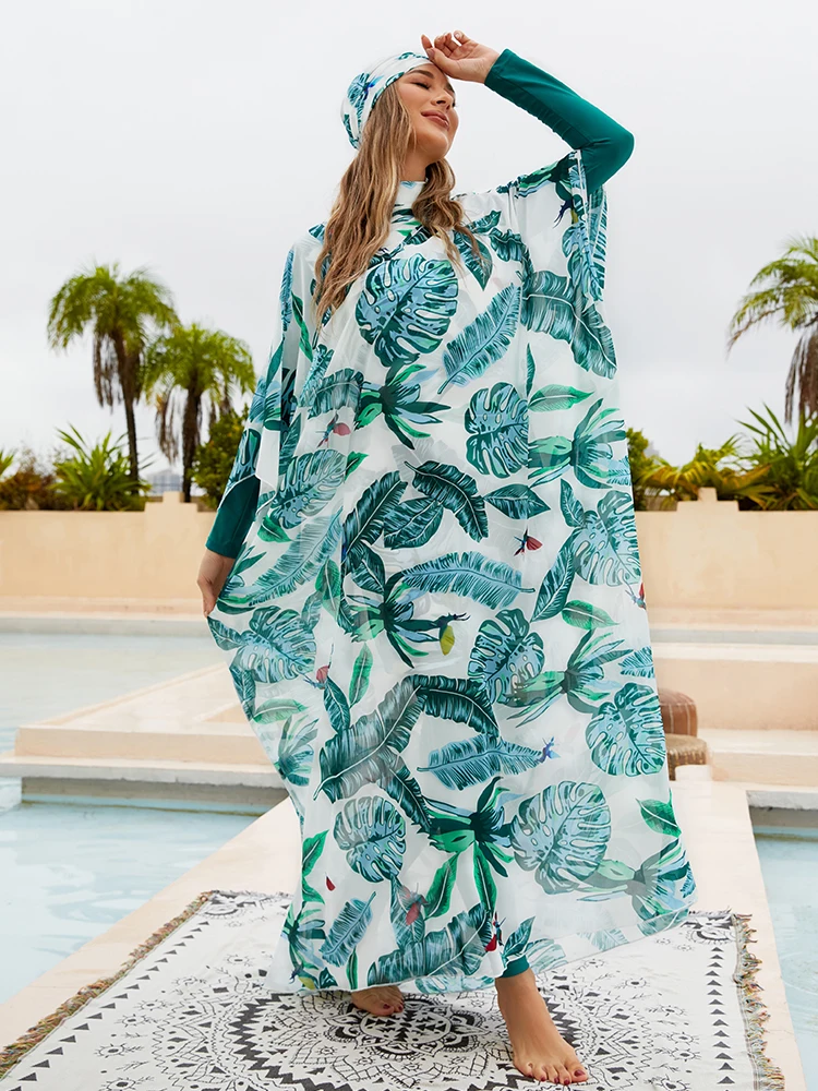 Burkini Muslim Swimwear 2023 With Hijab Femme Musulmane Islamic Mujer Clothing Swimming Suit Modest Beach Cover Ups For Women