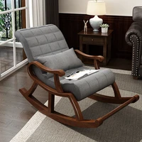 nordic solid wood rocking chair carefree chair lazy leisure rocking chair household siesta chair reclining chair balcony elderly