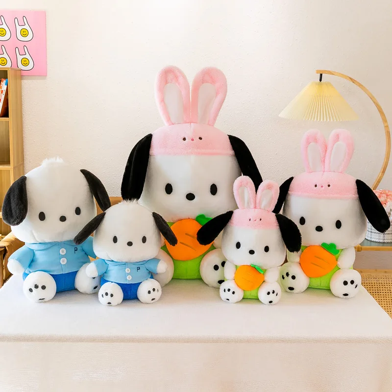 

2023 Kawaii Sanrio Anime Cartoon Plush Toy Pochacco Soft Stuffed Doll Pendant Toys Girls Kids Xmas Gifts Cute things for Girls