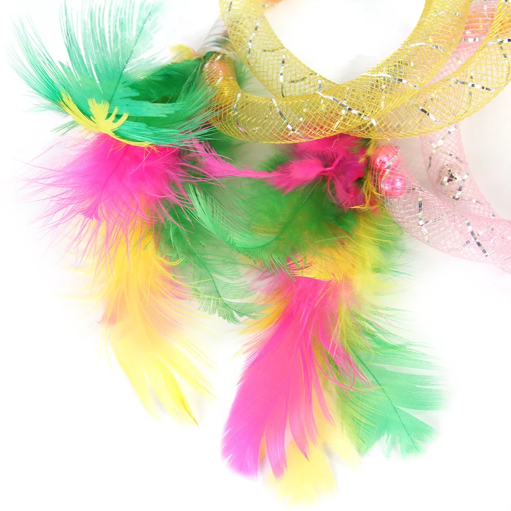 Кошачий шланг перо игрушка колокольчик пружина прыжки дразнящая для кошек