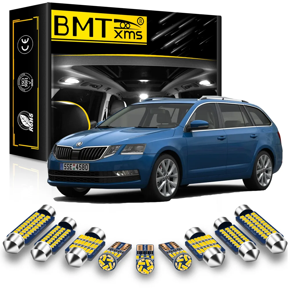 

BMTxms Car LED Interior Lights For Skoda Octavia A4 A5 A7 1 2 3 MK1 MK2 MK3 1U2 1U5 1Z3 1Z5 5E3 5E5 Sedan Combi 2005 2008 2010