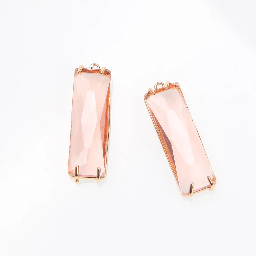 4 шт. ограненные прямоугольные Кубические Подвески для изготовления украшений