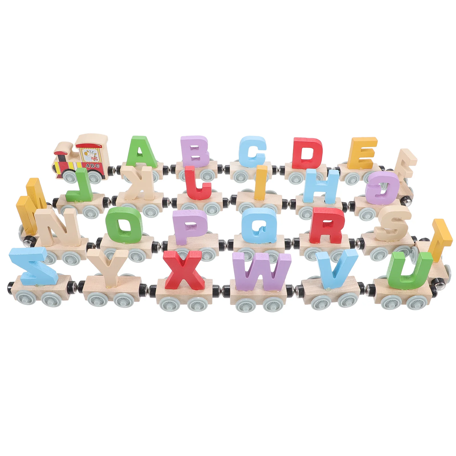

Alphabet Train Wooden Letter Toy Kids Toddler Toys Number Magnetic Child Animal