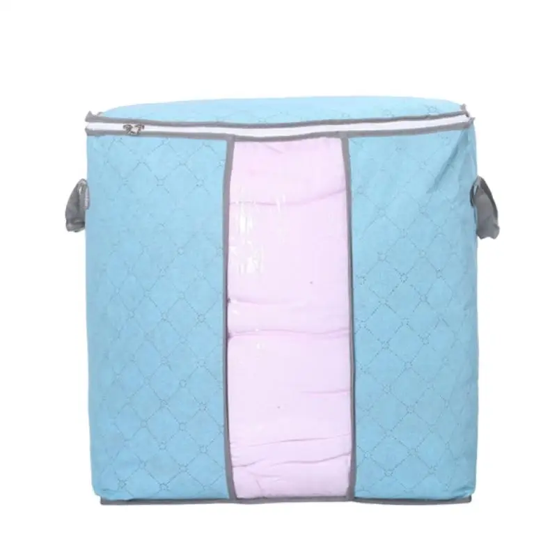 

1PCS Blanket Quilt clothes Closet Box Bags Home Foldable Moisture-proof Storage case Washable zipper household cabinet organizer