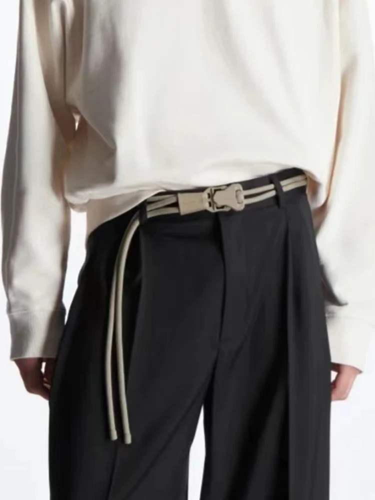 2023 Fashion Belt For Men New Buckle Designer Simple Versatile Unisex Waist Belt Jeans Casual Pants Women's Woven Waist Rope