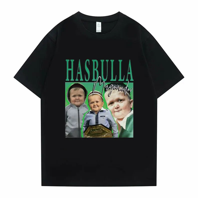 

Футболка Hasbulla с боевым мемом для мужчин и женщин, забавные мини-футболки Хабиб-блогера, уличная одежда, мужская модная футболка, Мужская фут...