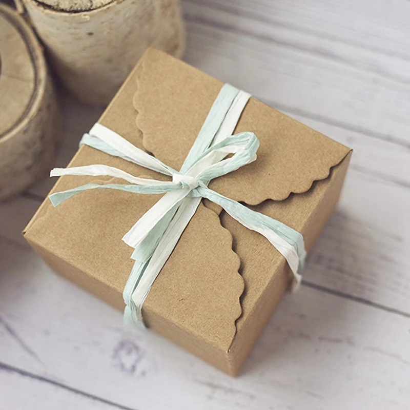 Акция! Веревка из рафии для упаковки подарков на Рождество День Святого