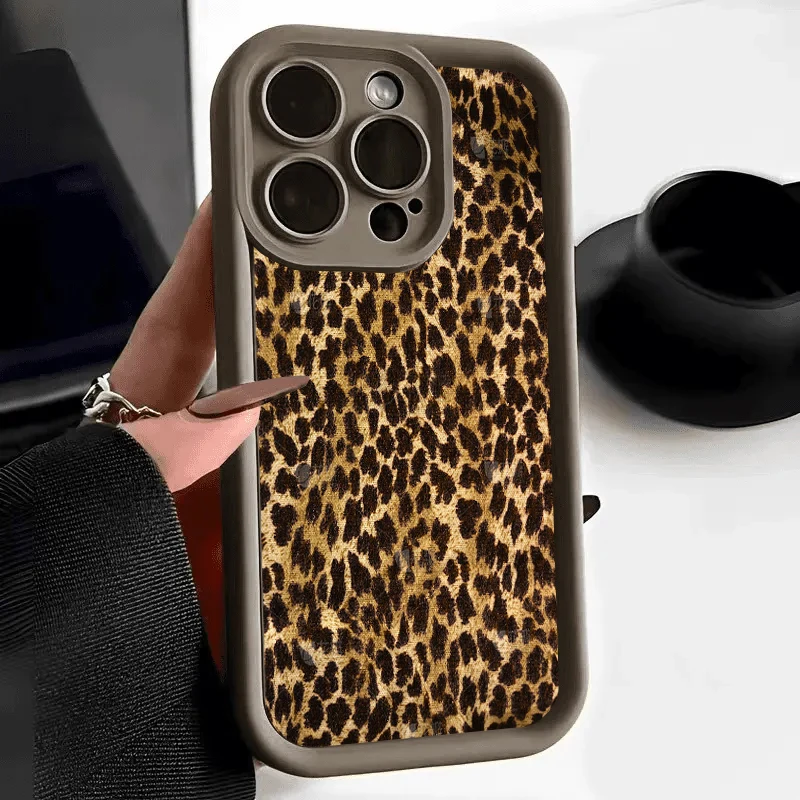Модный мягкий чехол из ТПУ с французским леопардовым принтом для телефона IPhone 16 15