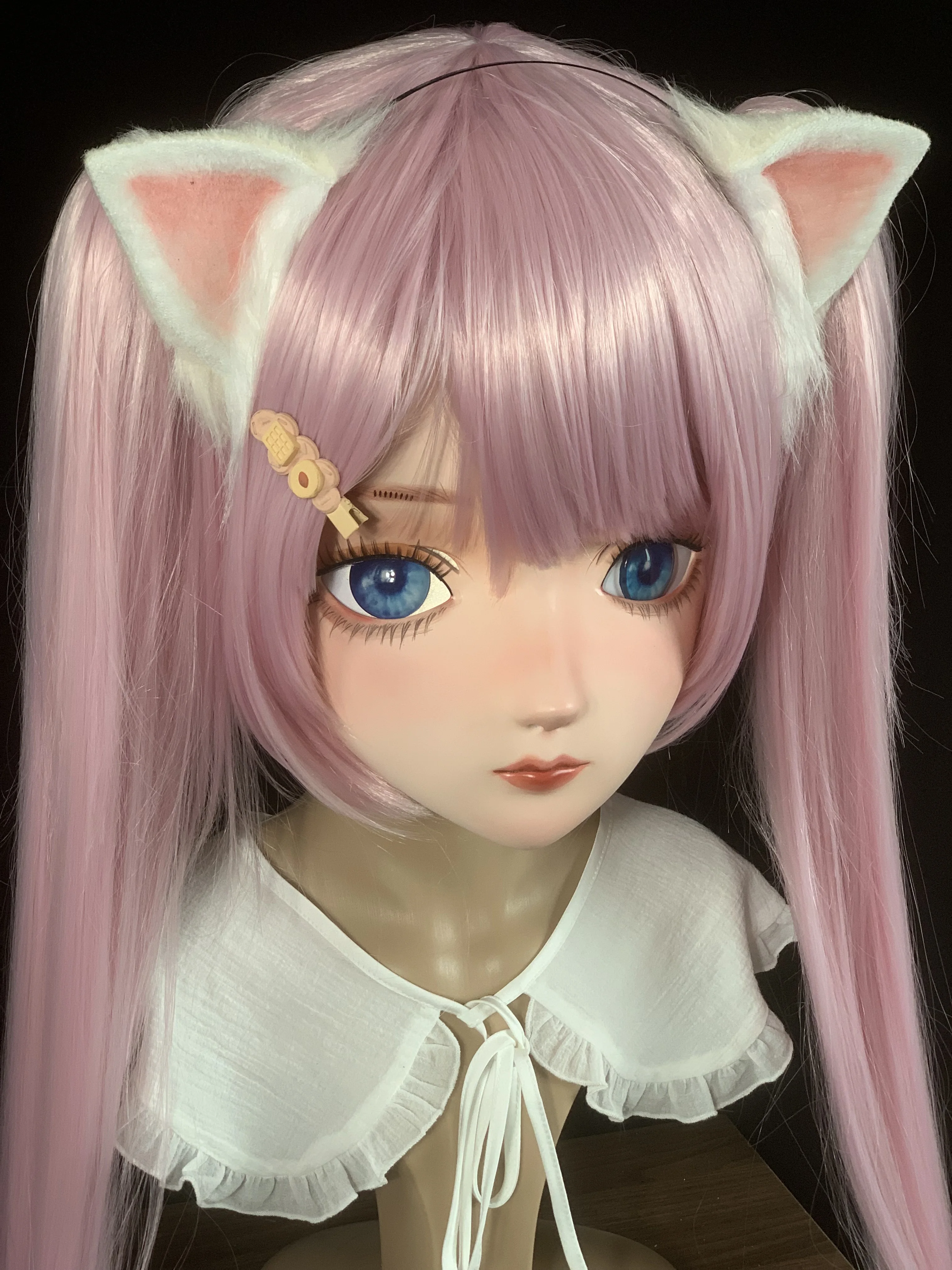 (AL68) высокое качество ручной работы Женская девочка Смола полная голова с замком