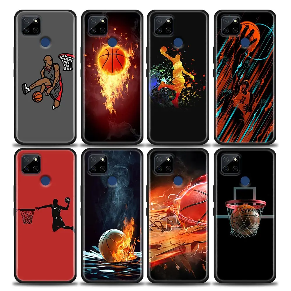 

Basketball Game Of Dunking Funda Coque Case for Realme 5 6 7 7i 8 8i 9 C1 C2 C3 C21 C25 C15 C12 XT GT Master C35 Neo2 3 Pro Case