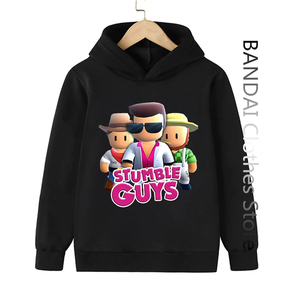 

Children's Clothing Hoodie Coat Stumble Guys Kids Boys Girls Harajuku Games Cartoon People Print Toddler Age 3-12 Casual Tops