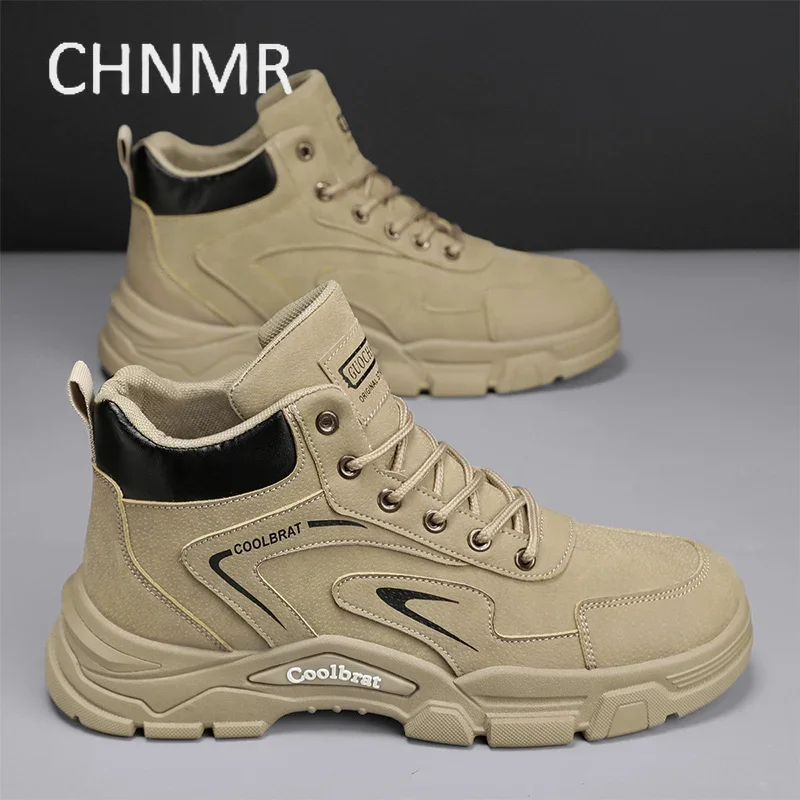 

Men Boots The New Vintage Fashion Trendy All-match Thick Bottom Non-slip Comfortable Wear-Resistant Spring and Autumn Main Push