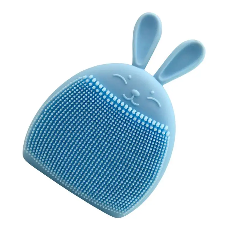 

Silicone Face Scrubber For Women Men Soft Silicone Facial Cleansing Brush Cute Rabbit Ears Shape Face Cleanser Brush Cute Rabbit