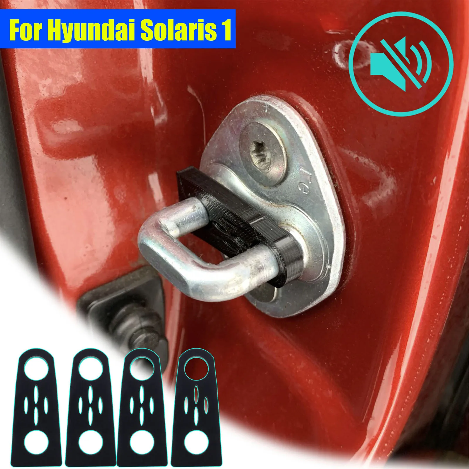 

Door Lock Buffer Damper For Hyundai Solaris 1 2010-2017 Soundproof Insulation Quiet Deaf Creaking Noise Seal Stopper Deadener