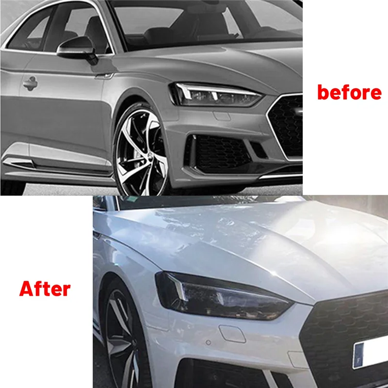 Для 2017-2020-Audi A5 S5 передняя фара из углеродного волокна крышка головного света